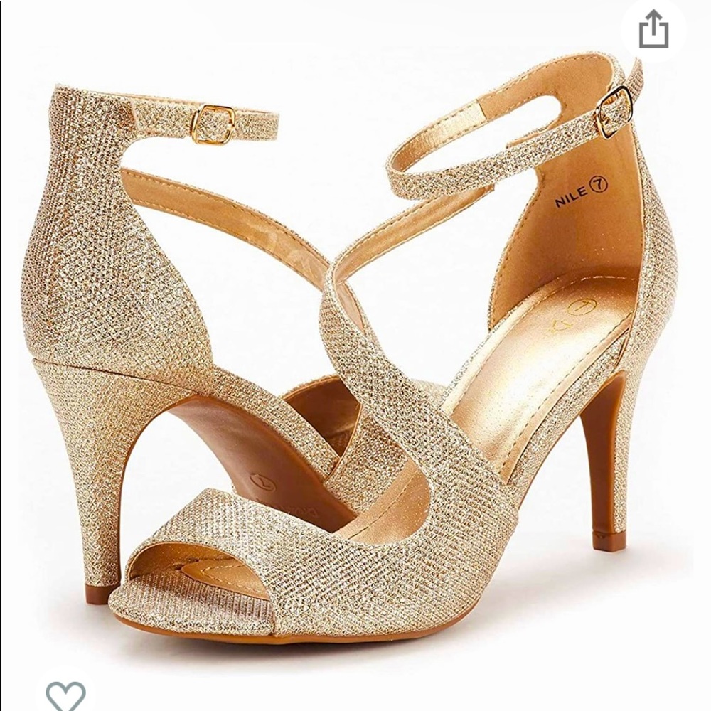 NEW IN BOX Dream Pairs Women's NILE Stilettos Open Toe Pump Heel Sandals, Size 9